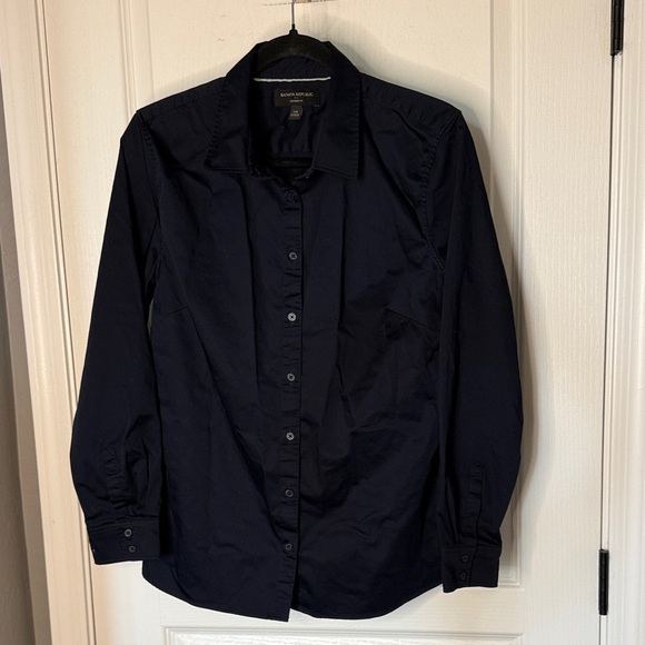Banana Republic Navy Button Down Shirt - Picture 3 of 6